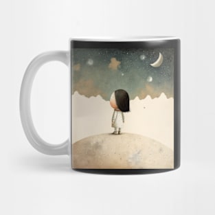 Standing on the moon Mug